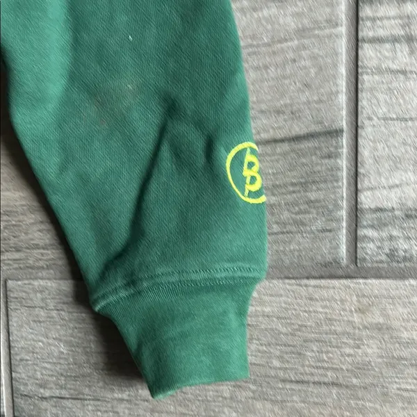Green Cropped Hoodie - Image 5
