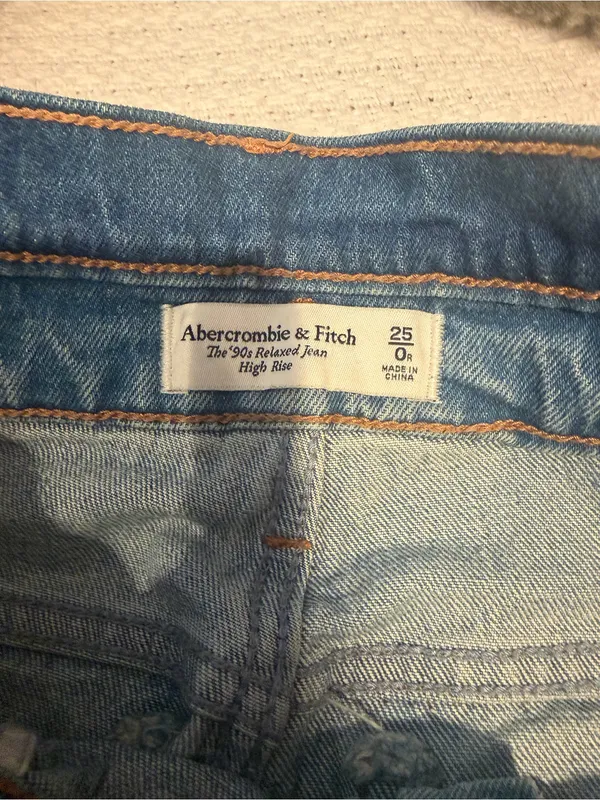 Abercrombie & Fitch Light Blue Bootcut Jeans - Image 2