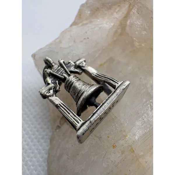 Vintage Beau Sterling Silver Liberty Bell Charm Pendant Philadelphia Souvenir - Image 4