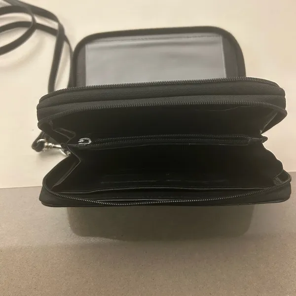 Bag Chic Black Crossbody Bag Very Nice Leather Clean - Image 5