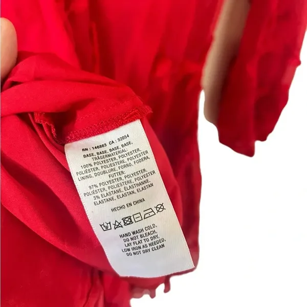 Anthropologie Mare Mare Amal Red Textured Mini Dress NEW - Image 8