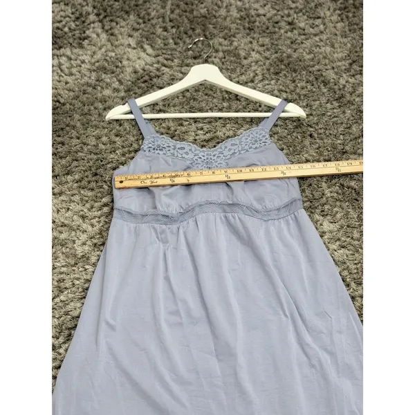 UNDERSTANCE Womens Size S Blue Lavender Lace Trimmed Chemise Sleepwear Nightgown - Image 10