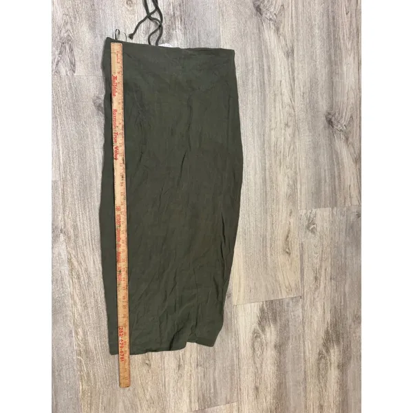 MABLE‎ Olive Green Ruched Halter Neck Mini Dress Size M - Image 5