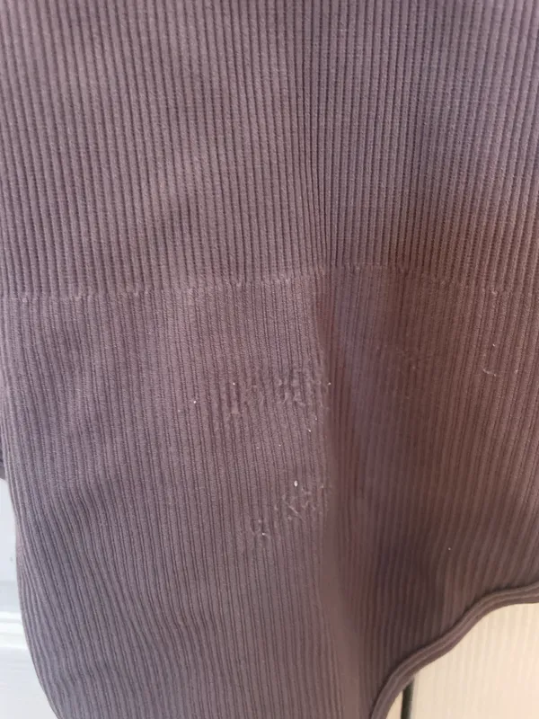 Gray Ribbed Tank Bodysuit Size M - Image 3