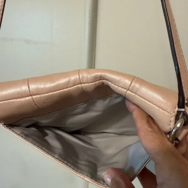 COACH Soho Shell Pearlescent Leather Flap Small Crossbody Purse Bag - Image 6