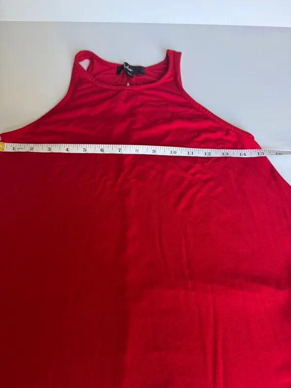 Lulus Tupelo Honey RedSleeveless Mini Dress Size Small - Image 9