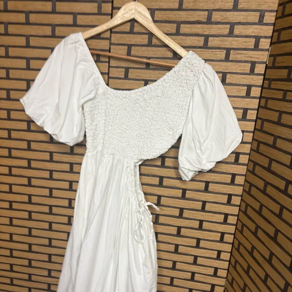 Free People Kalina White Side‎ Cutout Midi Dress Size Small - Image 4