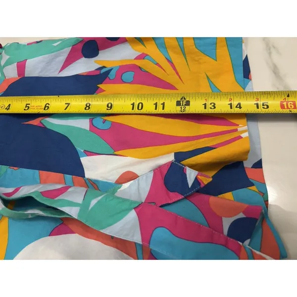 J.Crew Tropical Floral Print Tie-Waist Poplin Shorts Size 0 - Image 5