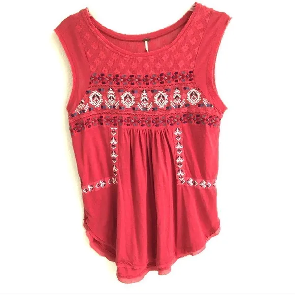 ‎Free People embroidered tank top XS - Image 6