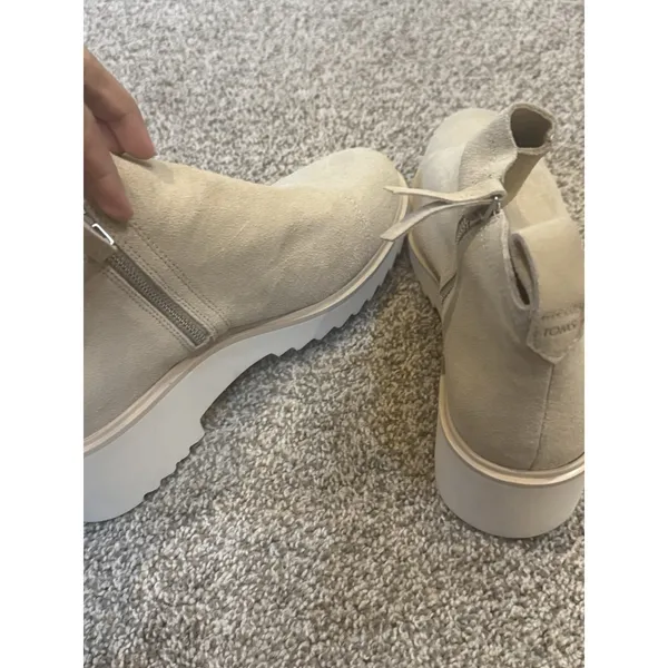 Tom's Maude‎ Wedge Bootie In Natural Size 9.5W - Image 5