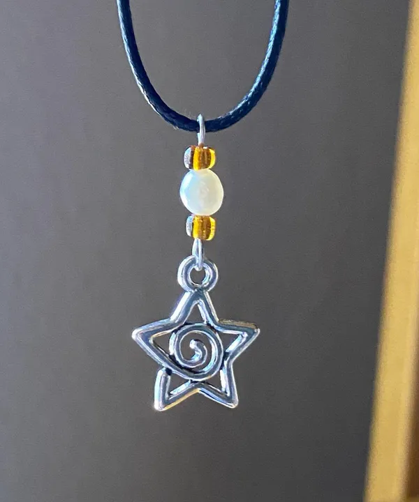 grunge y2k cute star swirl necklace💫🌀 - Image 3