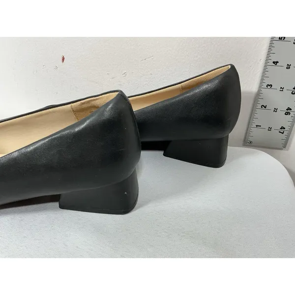 Dream Paris Womans New Slip On Pumps Black Us 11 Eu 43 Block Heel Pointed Toe - Image 4