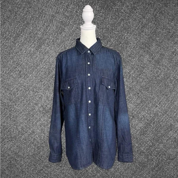 G.H. Bass & Co. Indigo Denim Button-Up Shirt - Image 2