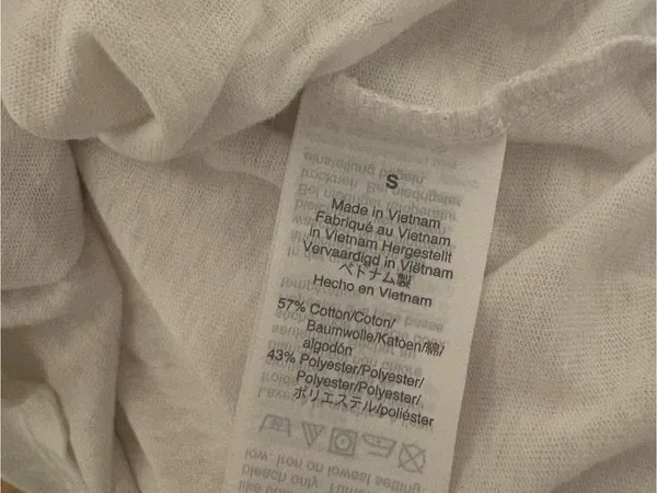 J. Crew White Short Sleeve Crewneck Cotton Blend Burnout Tee 💜 - Image 5