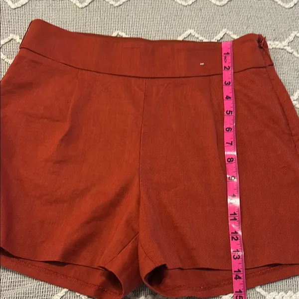 Express High Waist Red Shorts - Image 6