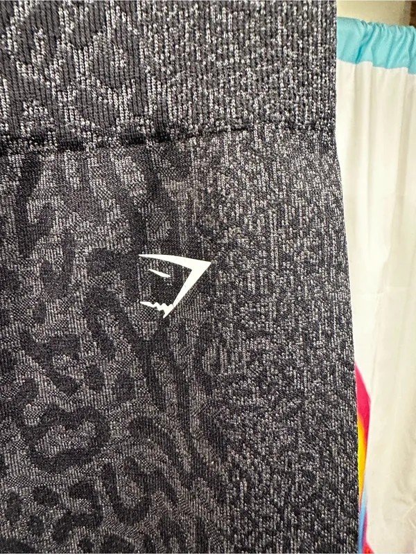 L57. Gymshark Black Animal print High-Waist Leggings - Image 2