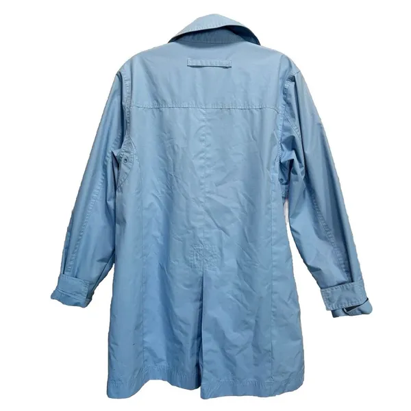 White Stag Light Blue‎ Long Sleeve Zip/Snap Up Rain Jacket Size M (8-10) Pockets - Image 5