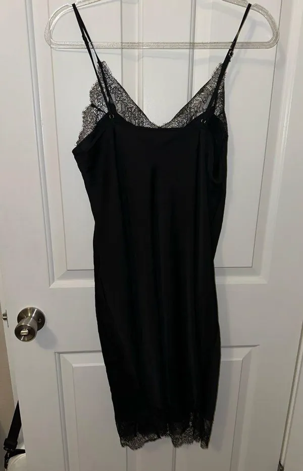 PINK - Victoria's Secret Vintage Lace Slip Dress Large - Image 4