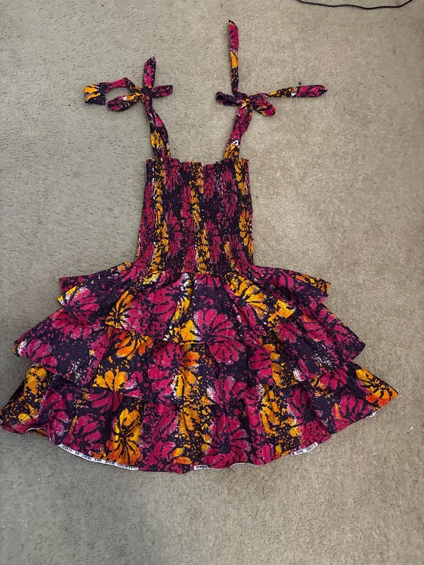 Ruffle mini dress Purple Size M - Image 5