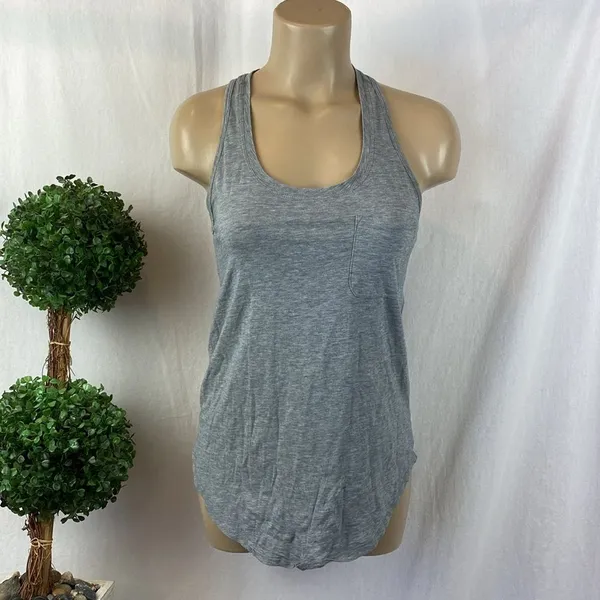 Lululemon Gray Sleeveless Racerback Athletic Sport Tank Top 6 - Image 2