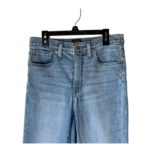 J Crew Jeans Women 27 Blue Denim Light Wash High Rise‎ Skinny Retro Preppy - Image 4