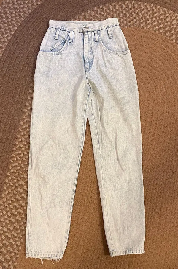 Vintage EXTRA straight leg jeans Gray Size 25 - Image 2