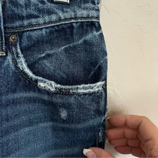 Lee Vintage Modern High Rise Wide Leg Cropped Denim Jeans‎ - Image 5