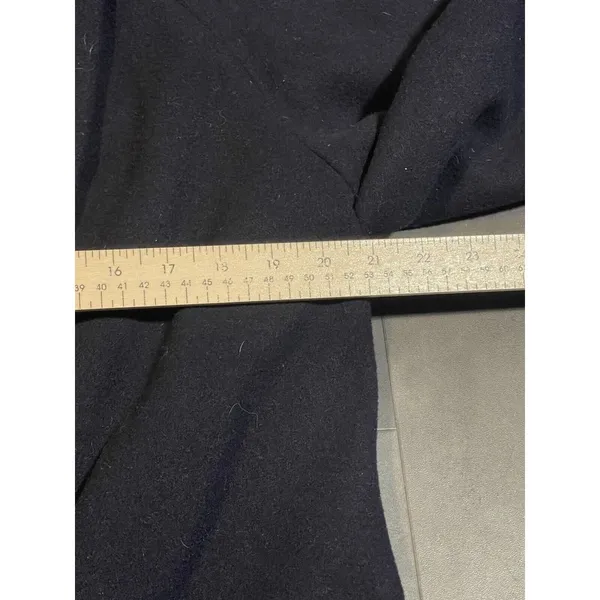 Donnybrook Women's Wool Blend Double Breasted‎ Pea Coat Navy Blue Size 12 - Image 4