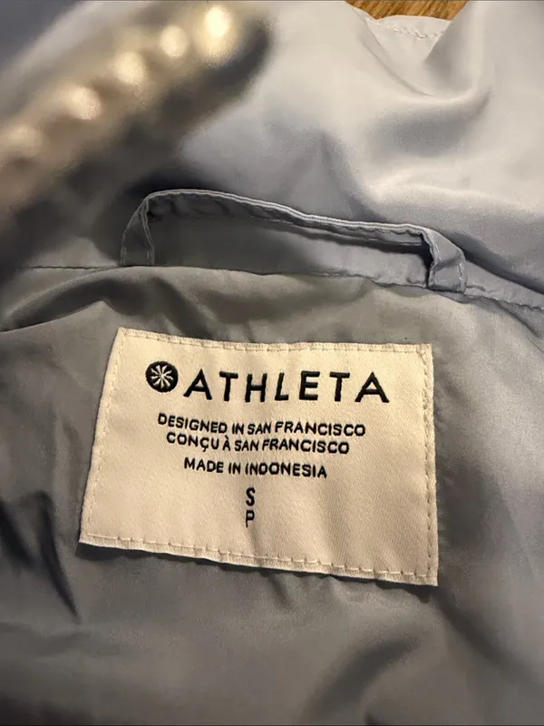 Athleta Jetsetter Bomber Jacket in Light Blue/Purple Size Small - C4-096 - Image 3