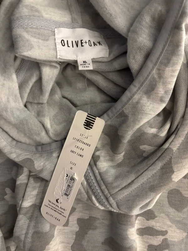 Camo Hoodie Gray Size XL - Image 3
