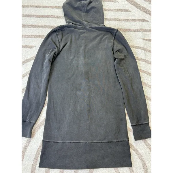 Y2k Vintage Gray Embroidered Full Zip Hoodie Gothic Grunge Women’s Size S - Image 8