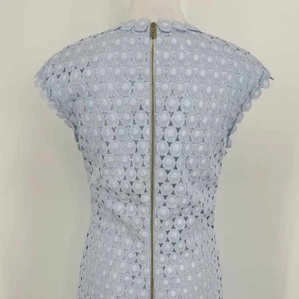 Ted Baker Jemille Sheath Dress‎ Size 8 Blue Scalloped Lace Feminine Romantic - Image 7