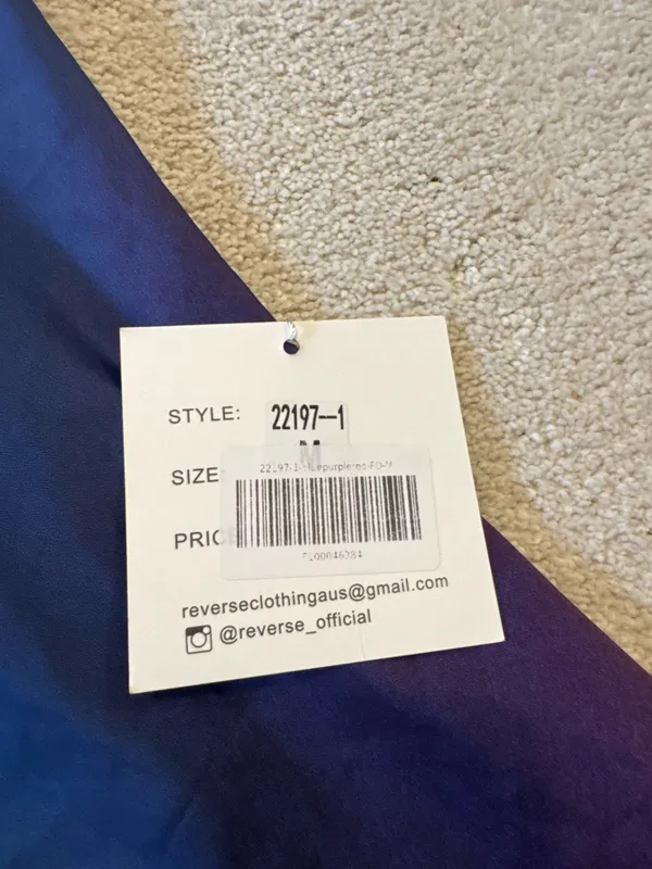 (Hello Molly) Reverse Clothing - Purple to Red Ombre Maxi Dress Size M Brand new with tag - Image 6