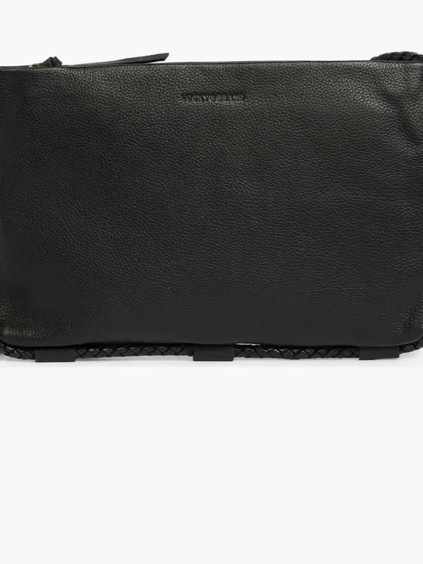 Lucky Brand Zila Leather Crossbody Bag with Braided Strap - Image 3
