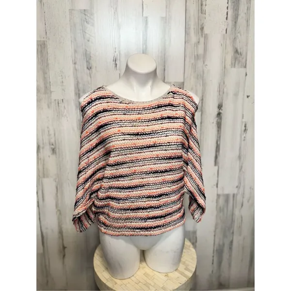 Anthropologie Postmark Malu Striped Sweater medium Multi color space dye - Image 3