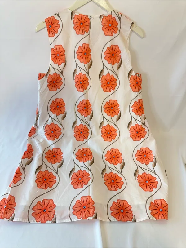 Chartou Sleeveless Shift Dress floral Vine Print Nwt medium - Image 5