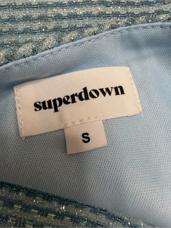 Superdown x Revolve Tiffany Mini Dress in Blue Sequin size Small $70 - Image 12