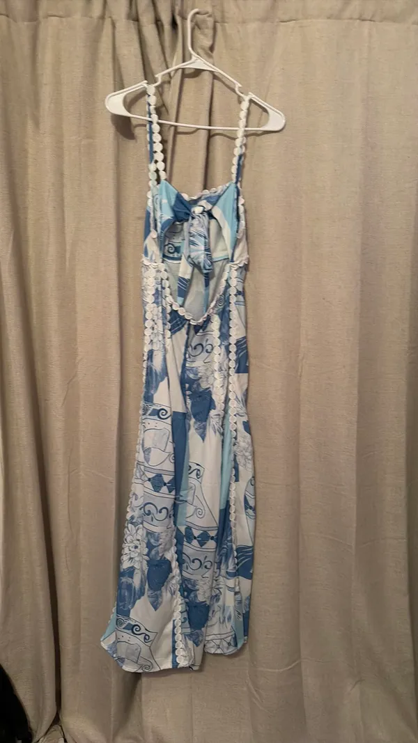 SHEIN Blue Pattern Dress - Image 2