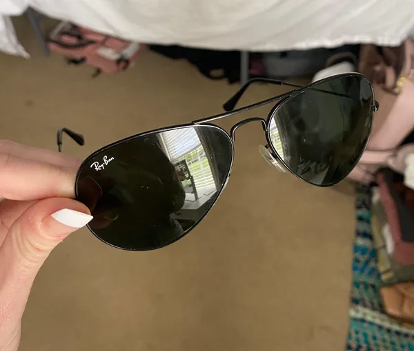 Ray-Ban “Aviator Total Black” Sunglasses - Image 7