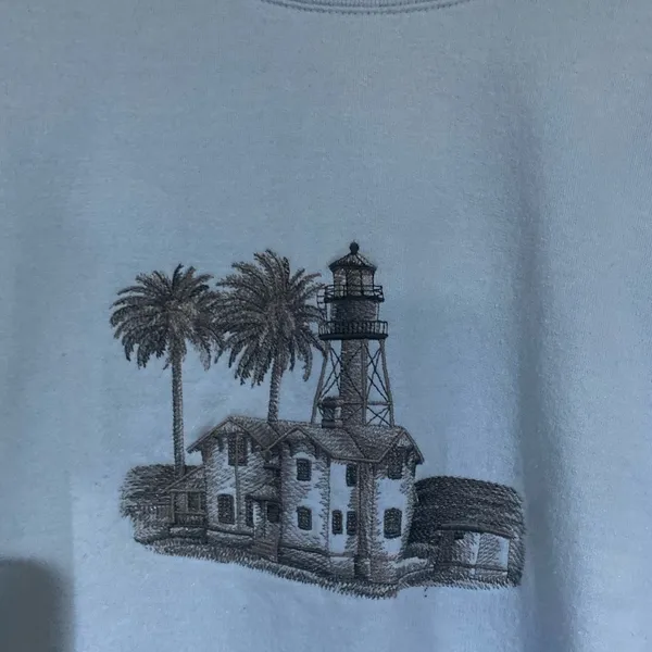 Gildan blue crewneck large - Image 3