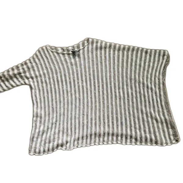 Georgina Estefania linen blend asymmetrical arm top M coastal beach - Image 9