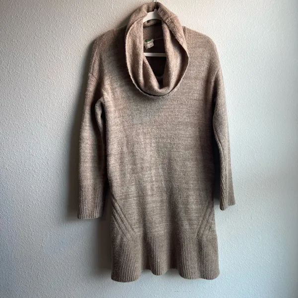 Anthropologie Cowl Neck Sonoran Sweater Dress Wool Blend Small - Image 2