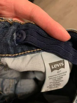Levi's 505  regular straight leg medium wash jeans - Image 7