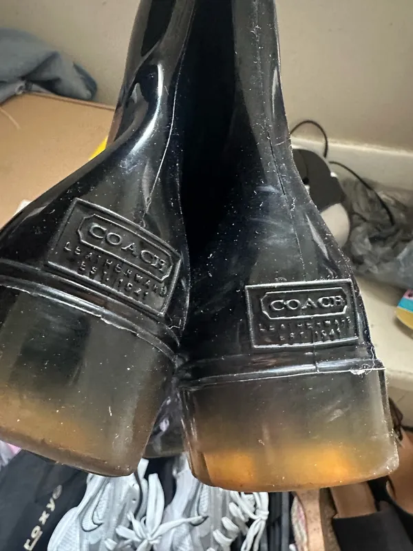 Coach Rain Boots Black Tall - Image 2