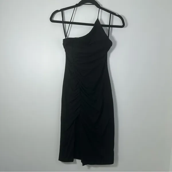 Revolve Superdown Black One Shoulder Bodycon Dress Size S NWT - Image 2
