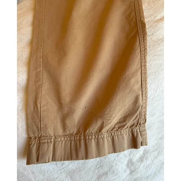 Theory Pants Womens Size 4 Tan Barrel Leg Cotton Twill Pockets High Rise Casual - Image 5