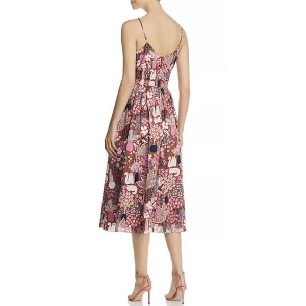 Kate Spade New York Garden Posy Midi Dress Size 6 Cat‎ Size 2 Kitten Print - Image 2