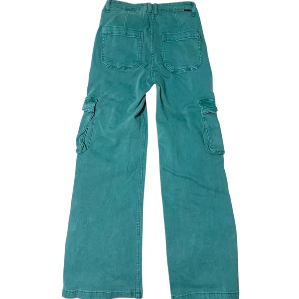 High Rise Colored Denim Cargo Jeans 3/26 - Image 3