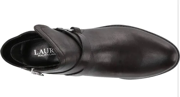 NWT Lauren Ralph Lauren Women's Hermione Ankle Fashion Boots Black 7B - Image 2