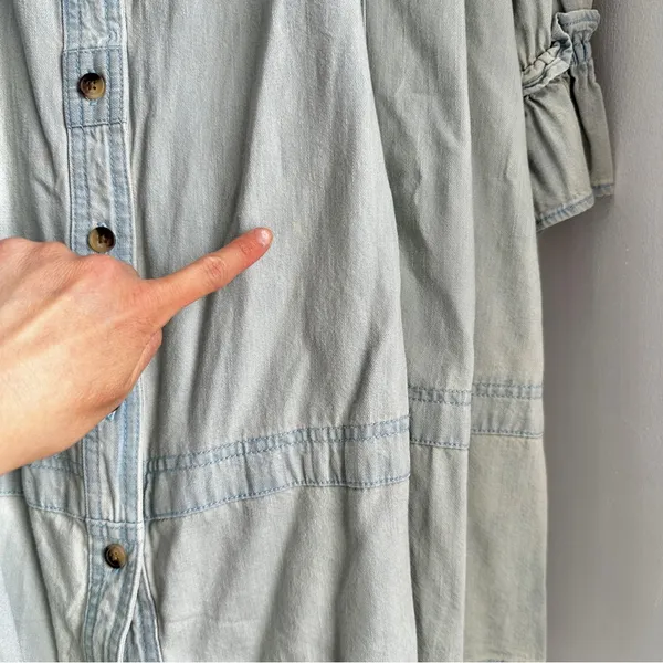 NWT Free People Vanessa Denim Mini Dress Tunic in Blue Chill - Image 6